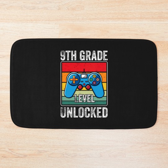 Discover 9th Grade Level Unlocked First year of High School Bath Mats