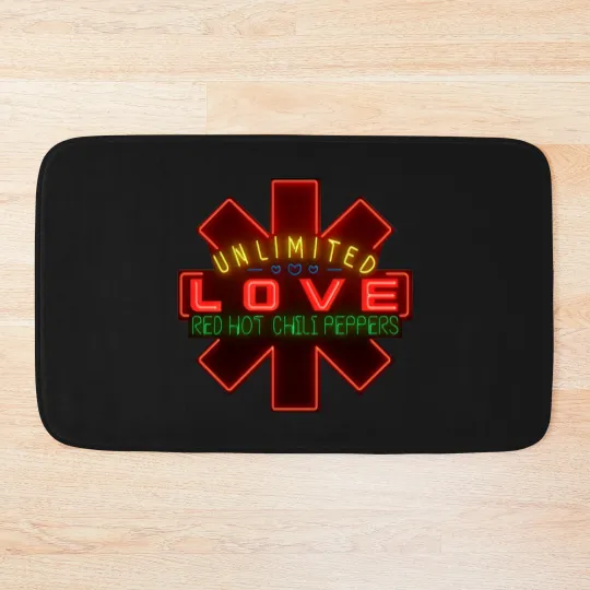 Discover Red Hot Chili Peppers Unlimited Love World Tour 2022 Bath Mats, Red Hot Chili Peppers Tour 2022 Bath Mats