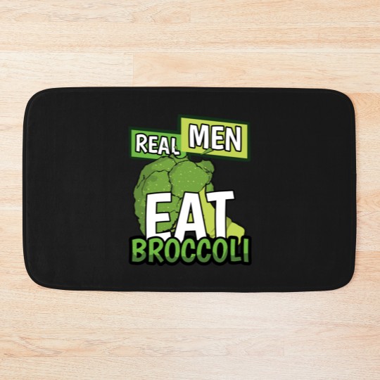 Discover Real Men Eat Broccoli - Men - Bath Mats