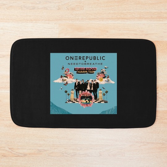 Discover OneRepublic + Need to breath Bath Mats, OneRepublic fan Bath Mats