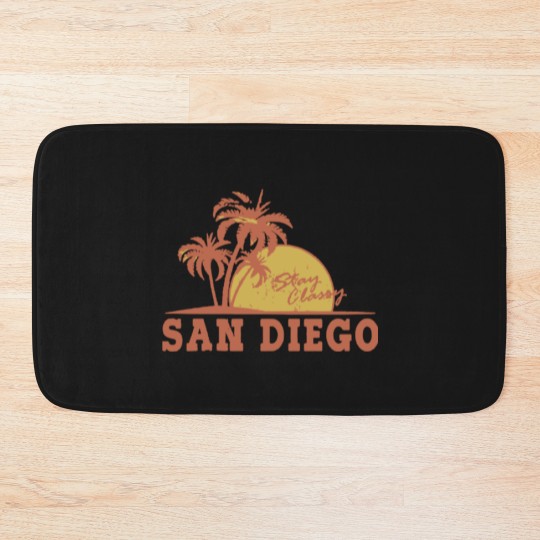Discover san diego logo Bath Mats