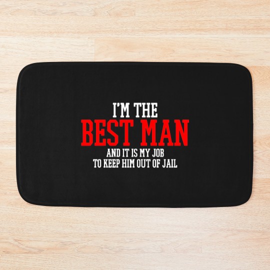 Discover Best Man Wedding Bath Mats