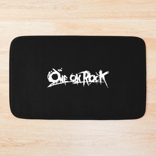 Discover ONE OK ROCK BANNER (White) Bath Mats