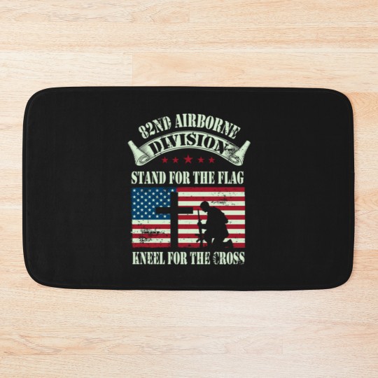 Discover 82nd Airborne Division Veteran Gift Bath Mats