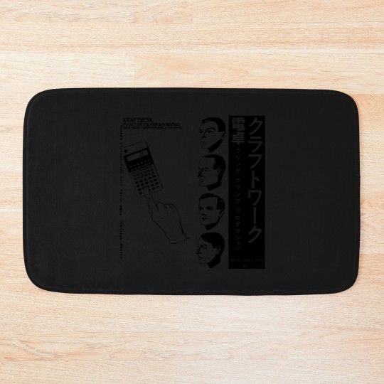 Discover Kraftwerk Japanese Pocket Calculator Music Computer World Bath Mats