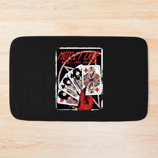 Discover Motley Crue The Stadium Tour 2022 Vintage Motley Crue Graphic Bath Mats