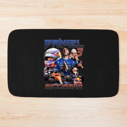 Discover Daniel Ricciardo McLaren Racing 90s Vintage Bootleg Unisex Rap Bath Mats