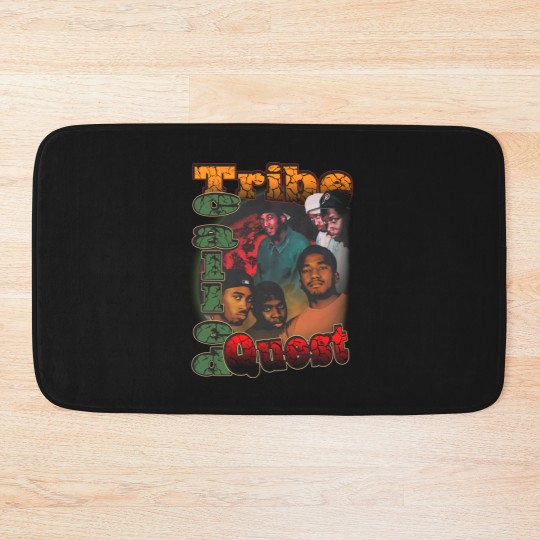 Discover A Tribe Called Quest Vintage Bath Mats Style 90s Rapper Homage Bath Mats