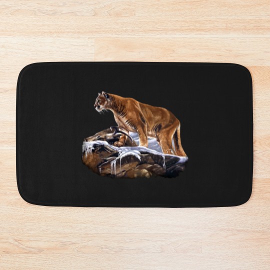 Discover Mountain Lion Cougar Bath Mats