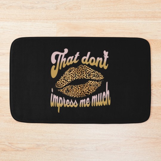 Discover Shania Twain That don't Impress me Leopard Cheetah Print Bath Mats