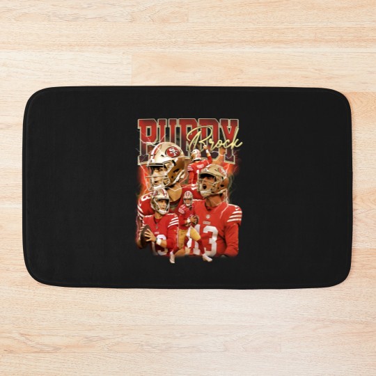 Discover Brock Purdy San Francisco Football Bath Mats, Football Bath Mats Christmas Gift