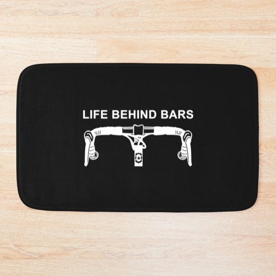 Discover LIFE BEHIND BARS Bath Mats Funny Cycling Biking Bath Mats