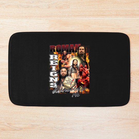 Discover Roman Reigns Acknowledge Me Unisex Softstyle Bath Mats, Roman Reigns Unisex Bath Mats