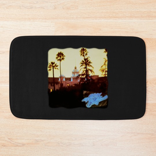 Discover Vintage The Eagles Concert Tour Bath Mats Hotel California