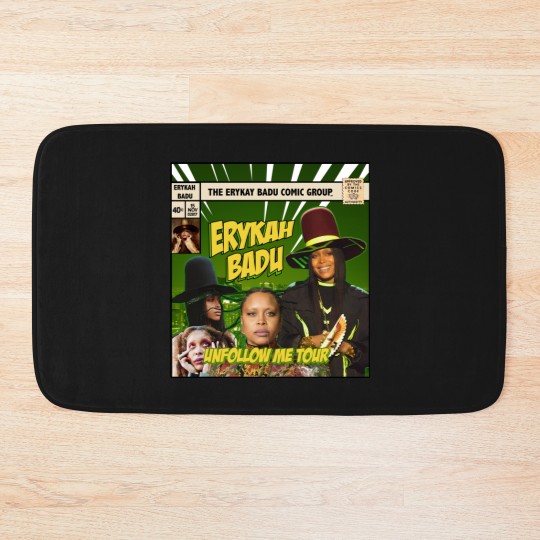 Discover Erykah Badu Comic Bath Mats, Erykah Badu Bootleg Bath Mats, Erykah Badu Bath Mats