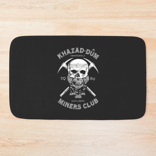 Discover Khazad-Dum Miners Club Bath Mats