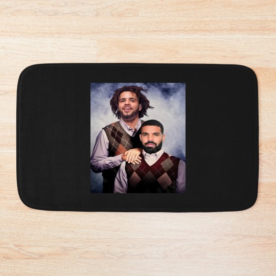 Discover Drake J Cole Bath Mats -Vintage 90s Bath Mats- Retro Rap Vintage 90S Y2k Bootleg Bath Mats
