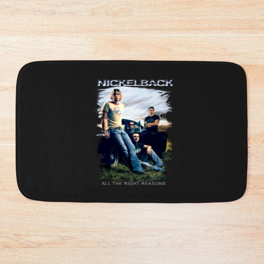 Discover Vintage Nickelback Bath Mats, Nickelback 90s Rock Band Bath Mats