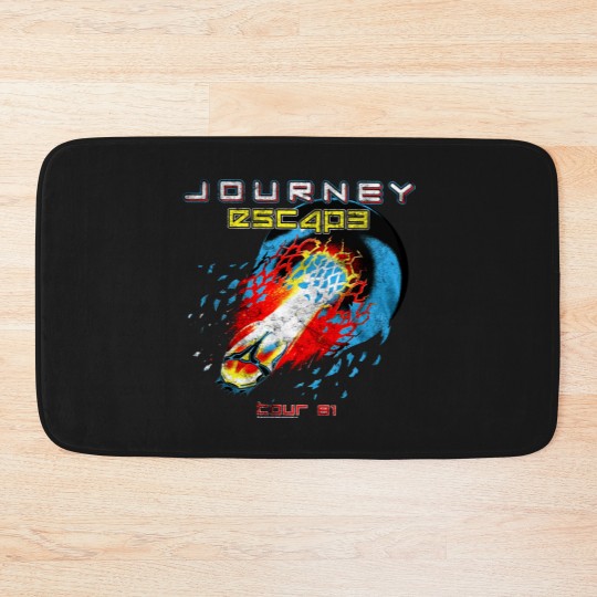 Discover Journey Escape Tour 1981 Rock Band Music Bath Mats