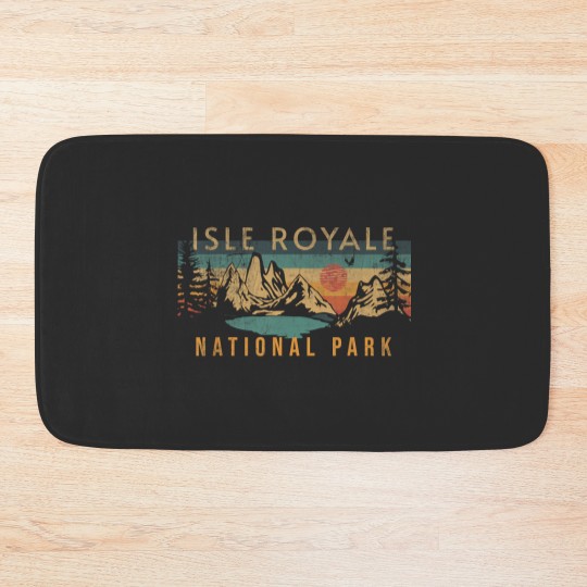 Discover isle royale national park Bath Mats
