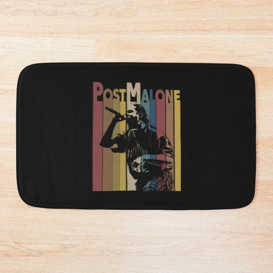 Discover Post Malone Rap Twelve Carat Tour Bath Mats, Post Malone Bath Mats, Post Malone Merch
