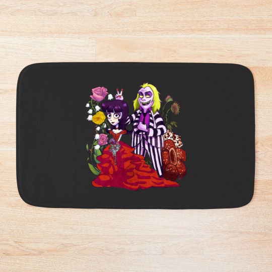 Discover Beetlejuice and Lydia Flowers Bath Mats