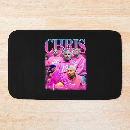 Discover Chris Brown Bath Mats, Chris Brown Lover Bath Mats, Chris Brown