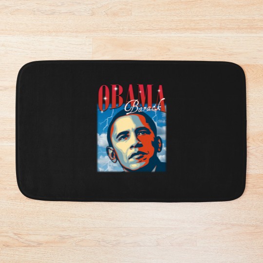 Discover RETRO BARACK OBAMA Bath Mats | Vintage Obama Bath Mats Retro 90s