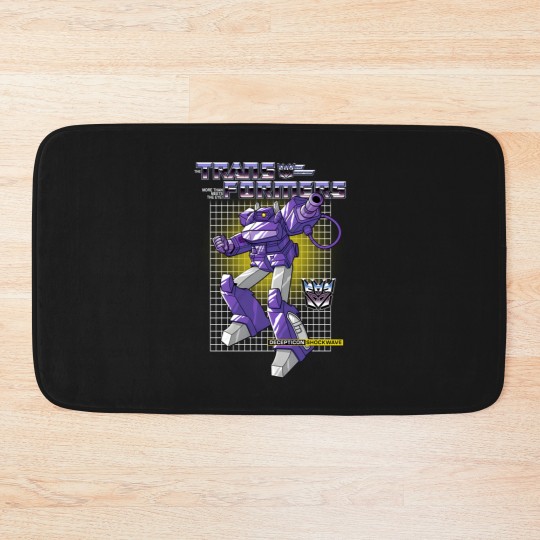 Discover Transformers Shockwave Purple Bath Mats, Transformers Rise of the Beasts Bath Mats
