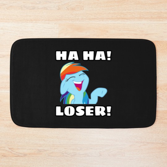Discover Loser To Rainbow Dash Bath Mats