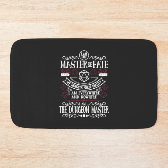 Discover Dungeon Master (Black) Bath Mats
