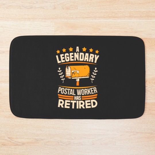 Discover Postal Worker, Retired Postal Worker Bath Mats