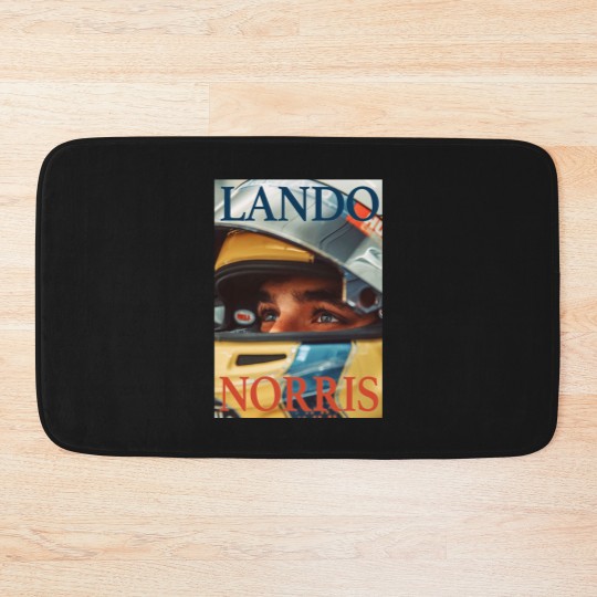 Discover Lando Norris Bath Mats, Racing Team Bath Mats, Driver Bath Mats, Fan Gift