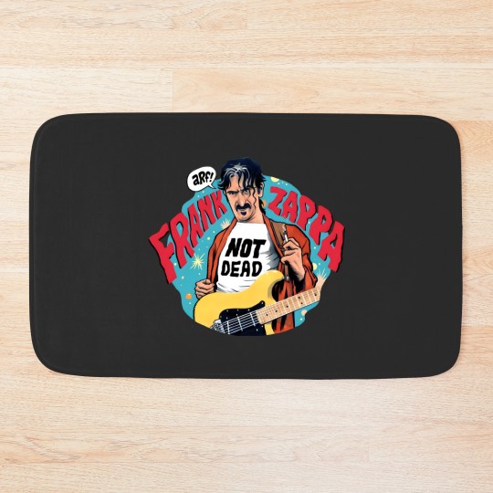 Discover Frank Zappa Bath Mats with Fun Quotes