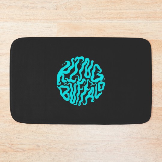 Discover King Buffalo, black and blue Bath Mats