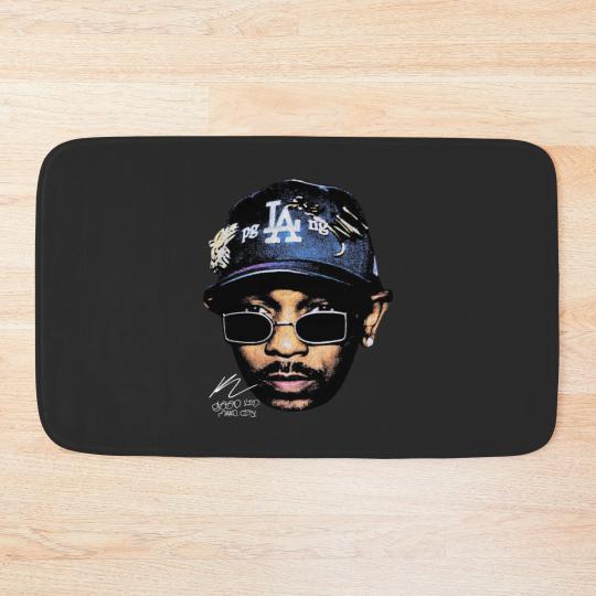Discover Kendrick Lamar Graphic Bath Mats, Autograph Vintage Rap Bath Mats