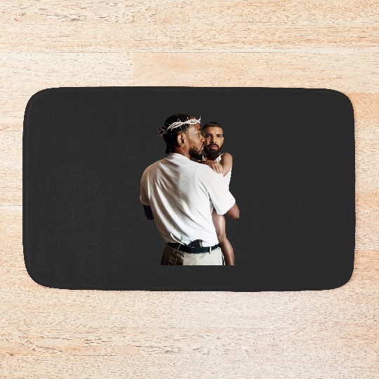 Discover Kendrick Lamar Holding Baby Drake Unisex Cotton Bath Mats