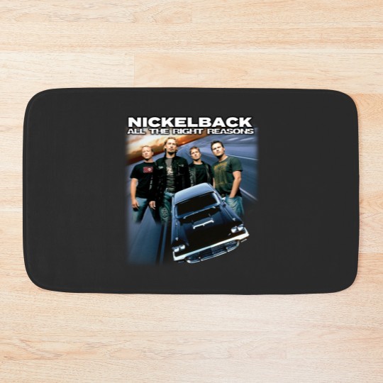 Discover Nickelback Music Bath Mats, Vintage Get Rollin' Tour 2023 Tickets Album Bath Mats