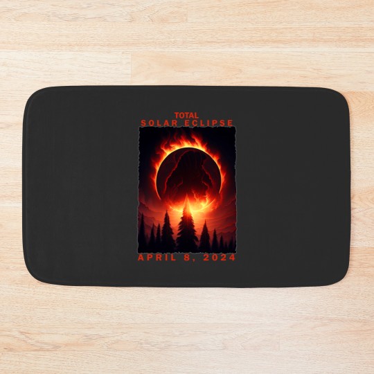 Discover 2024 Eclipse Total Solar Eclipse 2024 Unisex Bath Mats