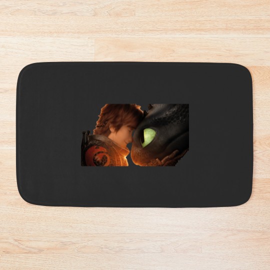 Discover hiccup  toothless Bath Mats