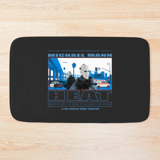 Discover Heat Movie Graphic Bath Mat - 1995 Action Film Decor