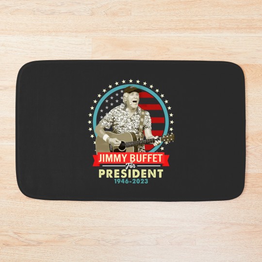 Discover Jimmy Buffett for president Bath Mats Classic Bath Mats