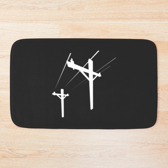 Discover Power lines Bath Mats