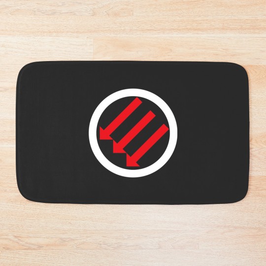 Discover Anti Fascist Three Arrows Iron Front Bath Mats