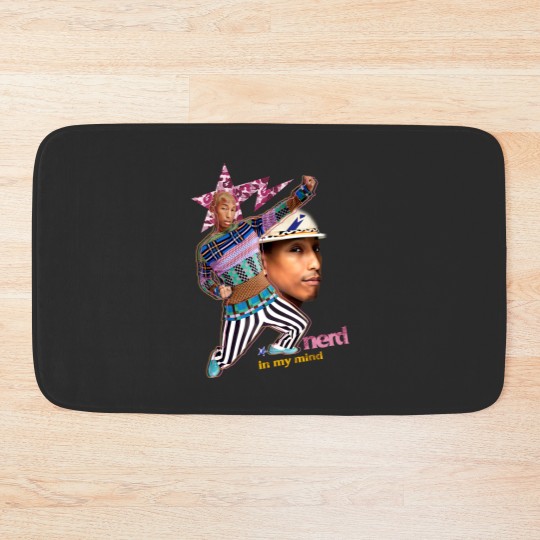 Discover Pharrell William Nerd In My Mind Vintage Bath Mats