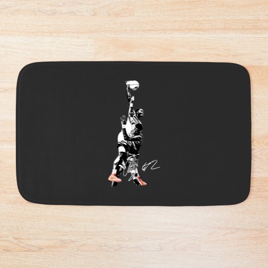 Discover Anthony Edwards Dunk on John Collins Minnesota Bath Mats