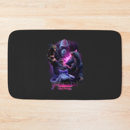 Discover god zilla X Kong The New Empire 2024 Bath Mats, god zilla X Kong Bath Mats