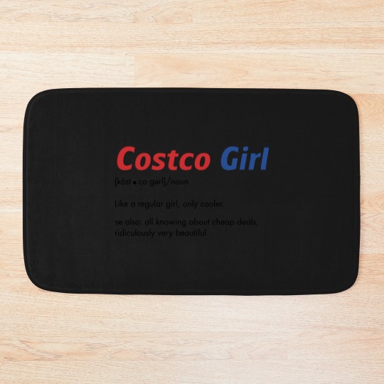 Discover Funny Costco Bath Mats "Costco Girl" Costco Costco Employees and  Costco Lovers