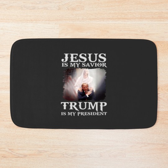 Discover Jesus Is My Savior Trump Is My President Bath Mats