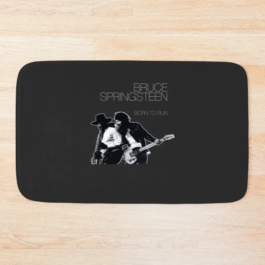 Discover Bruce Springsteen Born To Run Black Bath Mats